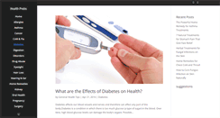 Desktop Screenshot of diabetes.healthprobs.com